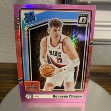 2024-25 Panini Donruss Optic- Rated Rookie Donovan Clingan #272 Pink Hyper Prizm