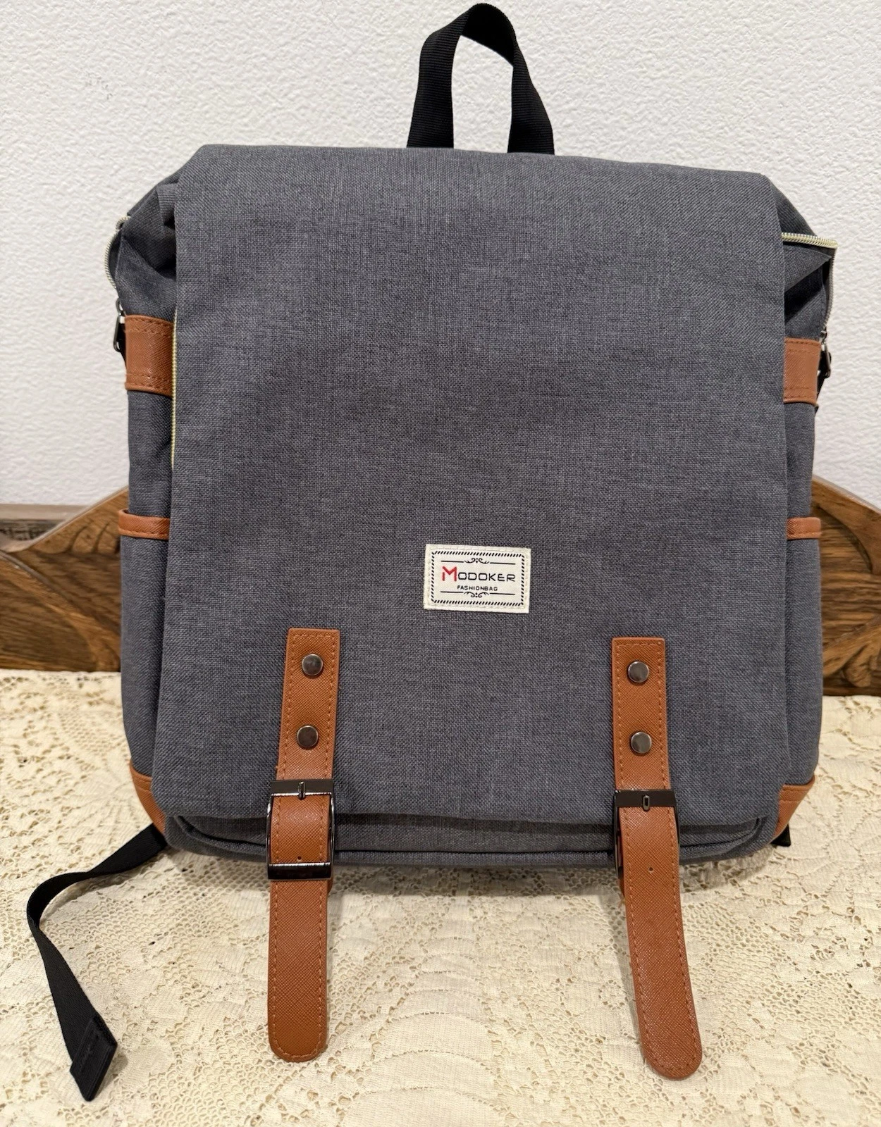Modoker Travel Laptop Backpack for Womens Mens Fits 15.6 inch