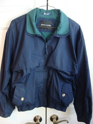 Men's Pierre Cardin Jacket Medium Lightweight Cotton Polyester Lined and Pockets