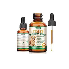 Yeast Infection Treatment for Dogs Cats - Dog Ear Skin Itch Relief, 2 FL OZ