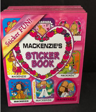 Personalized Name MACKENZIE STICKER BOOK Stick W/Us Girls Funky Groovy Stickers