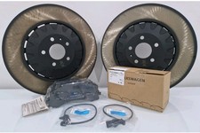 Pastiglie dischi freno anteriori originali Audi e sensori usura | A8 Q7 Q8 Etron | 400x38mm