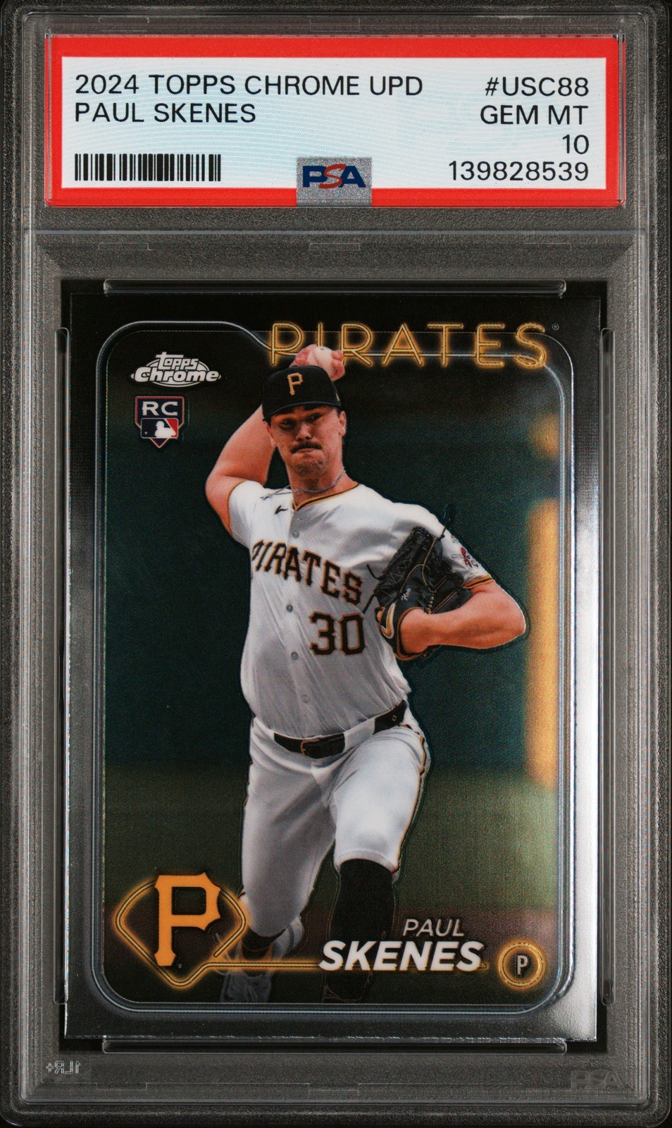 2024 TOPPS CHROME UPDATE #USC88 PAUL SKENES PSA 10