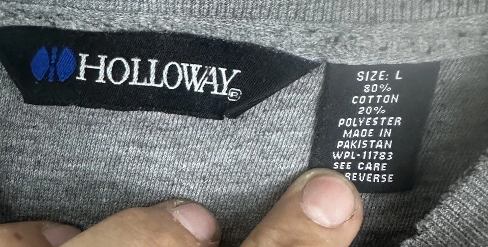 Винтажная мужская толстовка Matco Tools Racing с серым круглым вырезом размер большой - Изображение 4 из 4