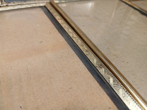 Lot of 17 Vintage Brass Gold Ornate Metal Picture Frames Including 2 Tri Folds - Picture 13 of 24