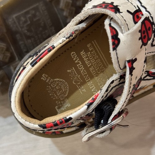 Vintage Dr. Martens Ladybug Shoe England Rare Kids Youth Size 8 - Picture 8 of 10