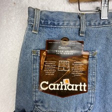 Carhartt B29 STW Mens Denim Work Shorts Blue Stonewash Carpenter Size 44 NWT USA