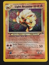 light arcanine pokemon card Pokemon Card - Neo Destiny 12/105