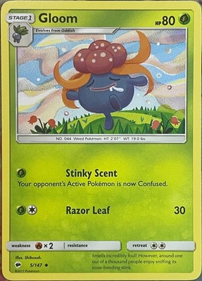 Gloom - 5/147 - Burning Shadows Pokemon 2017