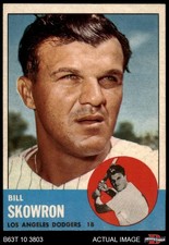 1963 Topps #180 Bill Skowron Dodgers 3 - VG