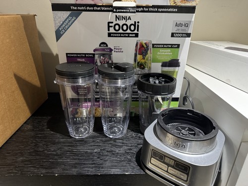 Ninja SS101 Foodi Power Nutri Duo Bowl Maker & Personal Blender - Silver /USED