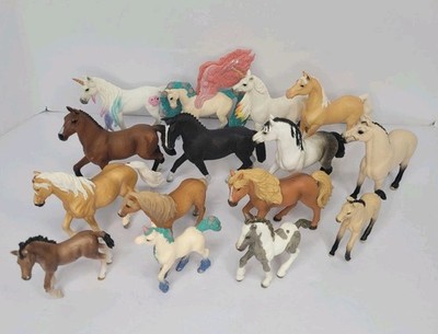 Mixed Lot Of 15 Schleich Germany Fantasy Unicorns, Horses & Foals Animal Figures
