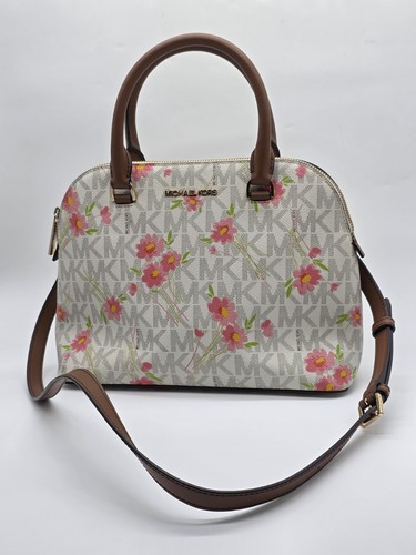 Michael Kors Daisy Print Cidny Medium Shoulder Handbag Tote Pre-owned - Picture 2 of 21