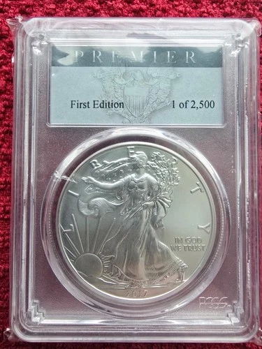 2017-W Burnished Silver Eagle PCGS SP70 First Edition 1 of 2500 West Point