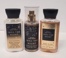 Bath Body Works - INTO THE NIGHT - Body Lotion, Mist Wash - Travel Size SET