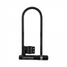Grillete largo Kryptonite Keeper bloqueo en U: soporte de 2 llaves de 4" x 11,5" incluido