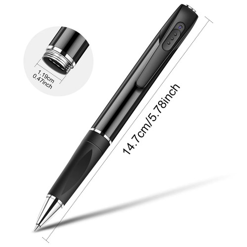 Portable 1080P Camera Recorder Pen Wearable Rechargeable battery w/64GB Card - Picture 16 of 19