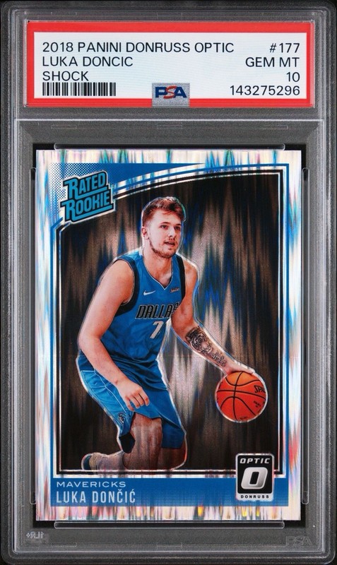 2018-19 Panini Optic - Luka Doncic Rated Rookie #177 SHOCK PRIZM (RC)