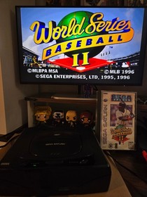 SEGA Saturn Home Console - Black w/ 2 controllers and 3 games - Tested and works