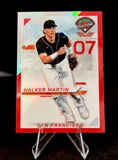 2025 Panini Prospect Edition - Walker Martin #103 Red Prizm /199 (RC)