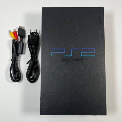 Sony PlayStation 2 FAT Console PS2 FAT Black PAL + Cables Model SCPH-50004
