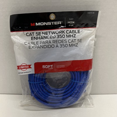 50  Monster CAT 5E Network Cable Enhanced 350 MHZ 140273-00