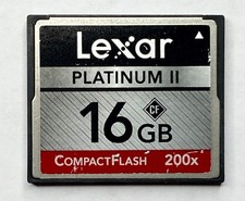 Lexar Platinum II 16 GB CompactFlash I Card - OEM - LCF16GBSBNA200 