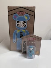 Be@rbrick Daruma Blue Glow 100% 400% Light Reactive Solamachi Edition Bearbrick