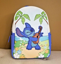 Loungefly Disney Lilo  Stitch Stitch with Ukulele Guitar Mini Backpack Blue NEW
