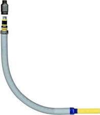 AY McDonald R1151 Flexible Gas Riser 1" Yellow Zinc IPS x MNPT 36" Length