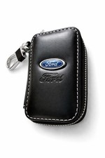 Portachiavi FORD Pelle Custodia Chiavi Auto Zip Moschettone Qualità Premium