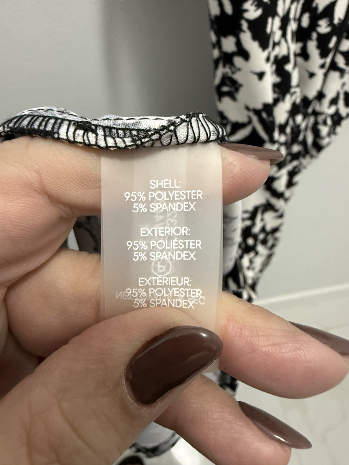 Calvin Klein Black & Cream Floral Sleeveless A-Line Knee Length Dress Size 4 NWT thumbnail 9