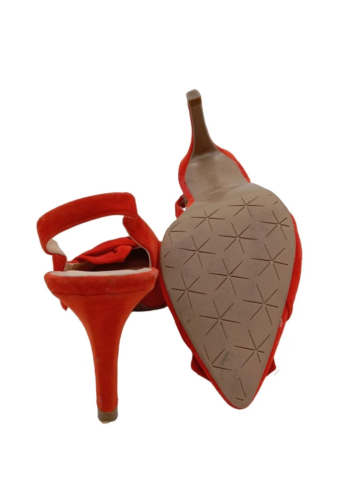 5TH AVENUE Tacones sin talón Mujeres Tacones Talla EU 39 rojo elegante - Imagen 2 de 4
