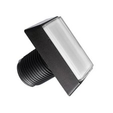 White Arcade Square Rectangle Buttons LED Push Illumilated W/ Microswitch A