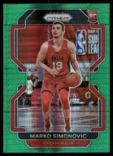 2021-22 Panini Prizm #166 Marko Simonovic Hyper Green
