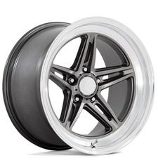 18x10 American Racing Vintage Wheels Vn514 Groove Anthracite 5x127 Rims 1pc
