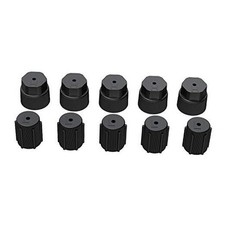 10Pcs R134a AC Valve Caps Kit 13mm  16mm Air Conditioning System A C black