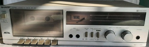 Cassette estéreo Sharp RT-100E de colección probado y funcionando - Imagen 2 de 10