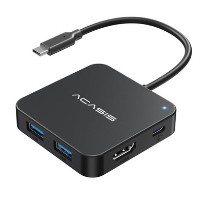 ACASIS USB C Hub 10Gbps, 6-in-1 Multiport Adapter with 4K 60Hz HDMI, Black