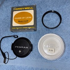 Vintage Honeywell 49mm Close-Up Lens. Cat. No. 821 w/Box. Plus 49mm Pentax Cap