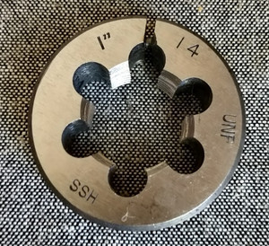 1"-14 UNF Thread Die split adjustable 2" diameter 1" x 14 UNF