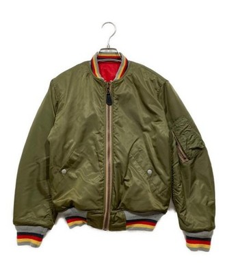 EVISU                    MA-1 reversible flight jacket / flight jacket Olive x R