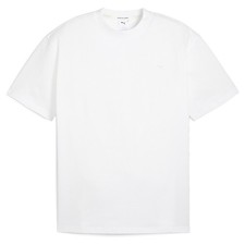 PUMA Mmq Crew Neck Short Sleeve T-Shirt Mens White Casual Tops 62400902