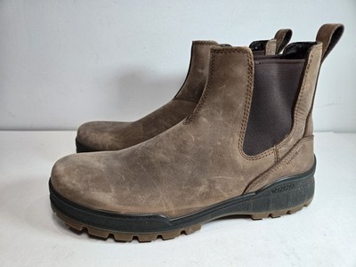 ECCO Track 25 Hydromax Brown Nubuck Chelsea Boot EU 42 Size 11-11.5US
