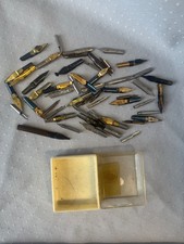 Lot of 53 Vintage Calligraphy Pen Nibs Speedball, Variety of Different Sizes