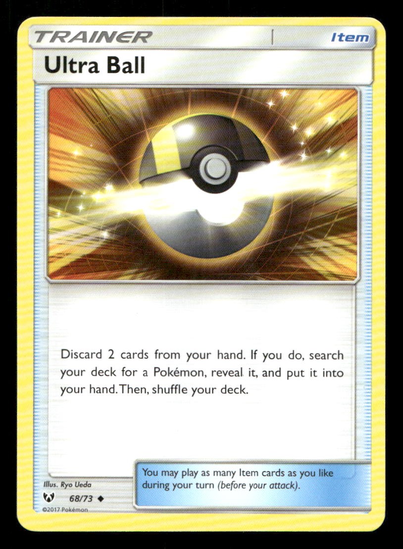 Ultra Ball 68/73 Shining Legends NM/M Pokemon