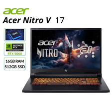 Acer Nitro V 17.3" FHD Gaming Laptop NVIDIA RTX5060 16GB 512GB SSD ANV17-41-R8ML
