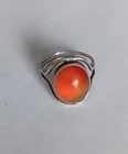 Vintage Jelly Opal Dragons Breath Sterling Silver Ring Size 9 Gorgeous