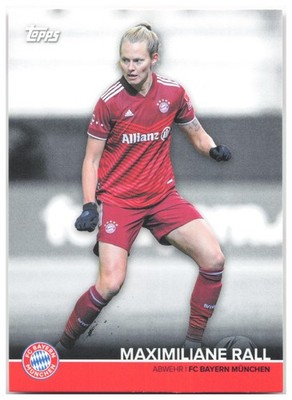 Maximiliane Rall 2021-22 Topps FC Bayern München Team Set BCW-MR FC Bayern Munch