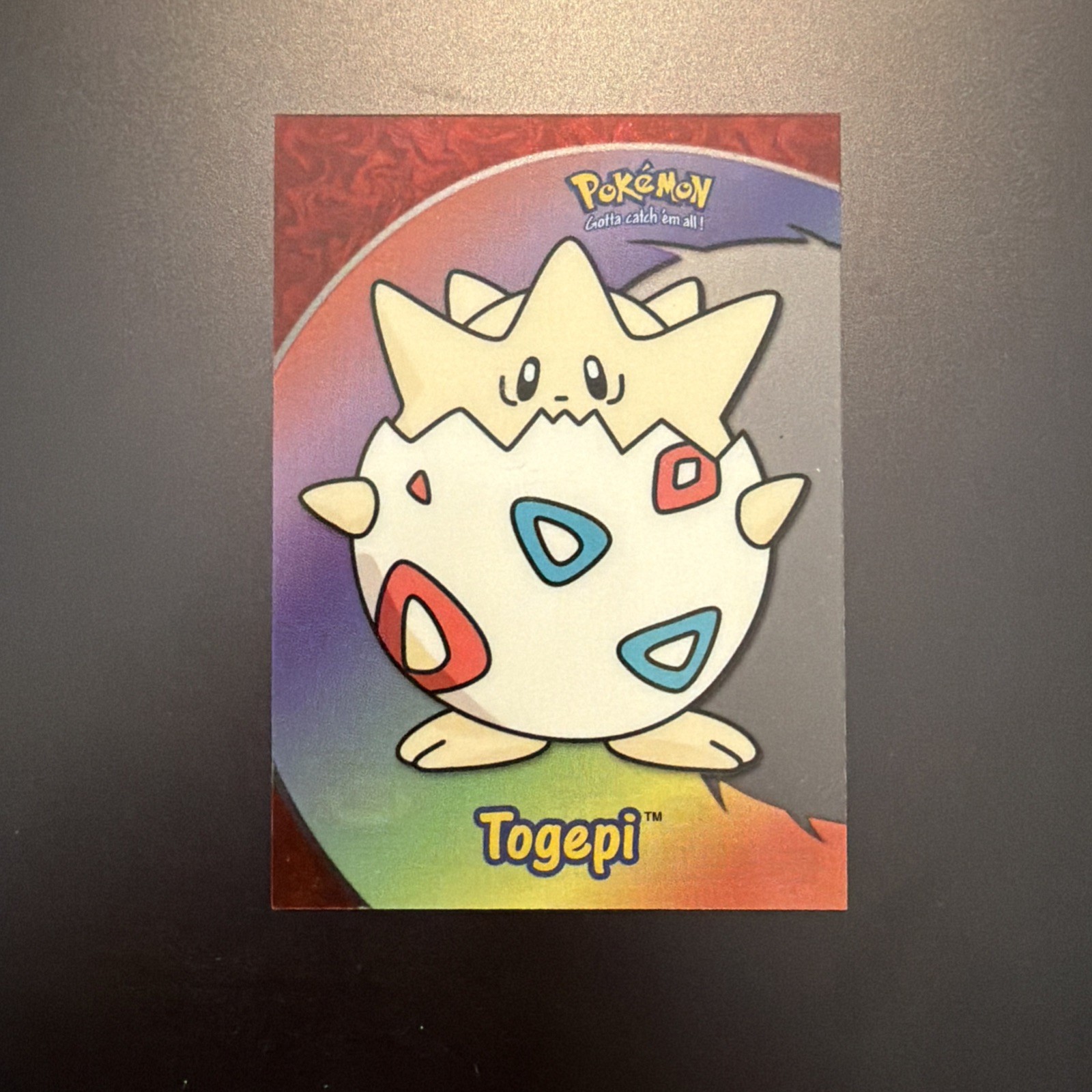 2000 Topps Pokemon Togepi Clear TV Animation Card #PC8